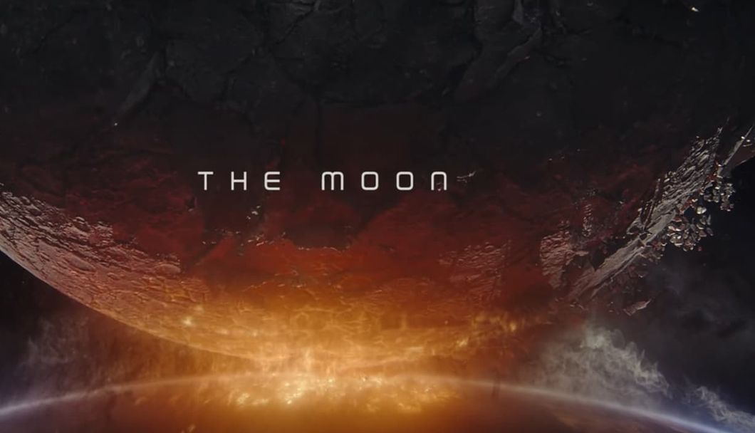 Fake Moon in the new disaster movie, “Moonfall.”