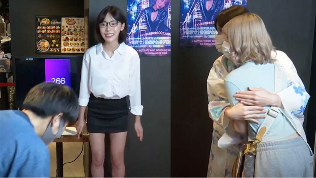 In a 24-hour, a Japanese porn star hugged over 3,000 people